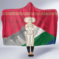 Italy Abruzzo Hooded Blanket Emblem With Flag Style - Wonder Print Shop