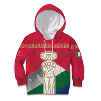 Italy Abruzzo Kid Hoodie Emblem With Flag Style LT19