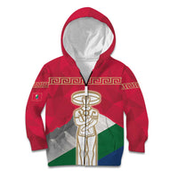 Italy Abruzzo Kid Hoodie Emblem With Flag Style LT19