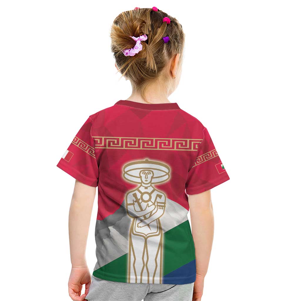 Italy Abruzzo Kid T Shirt Emblem With Flag Style LT19