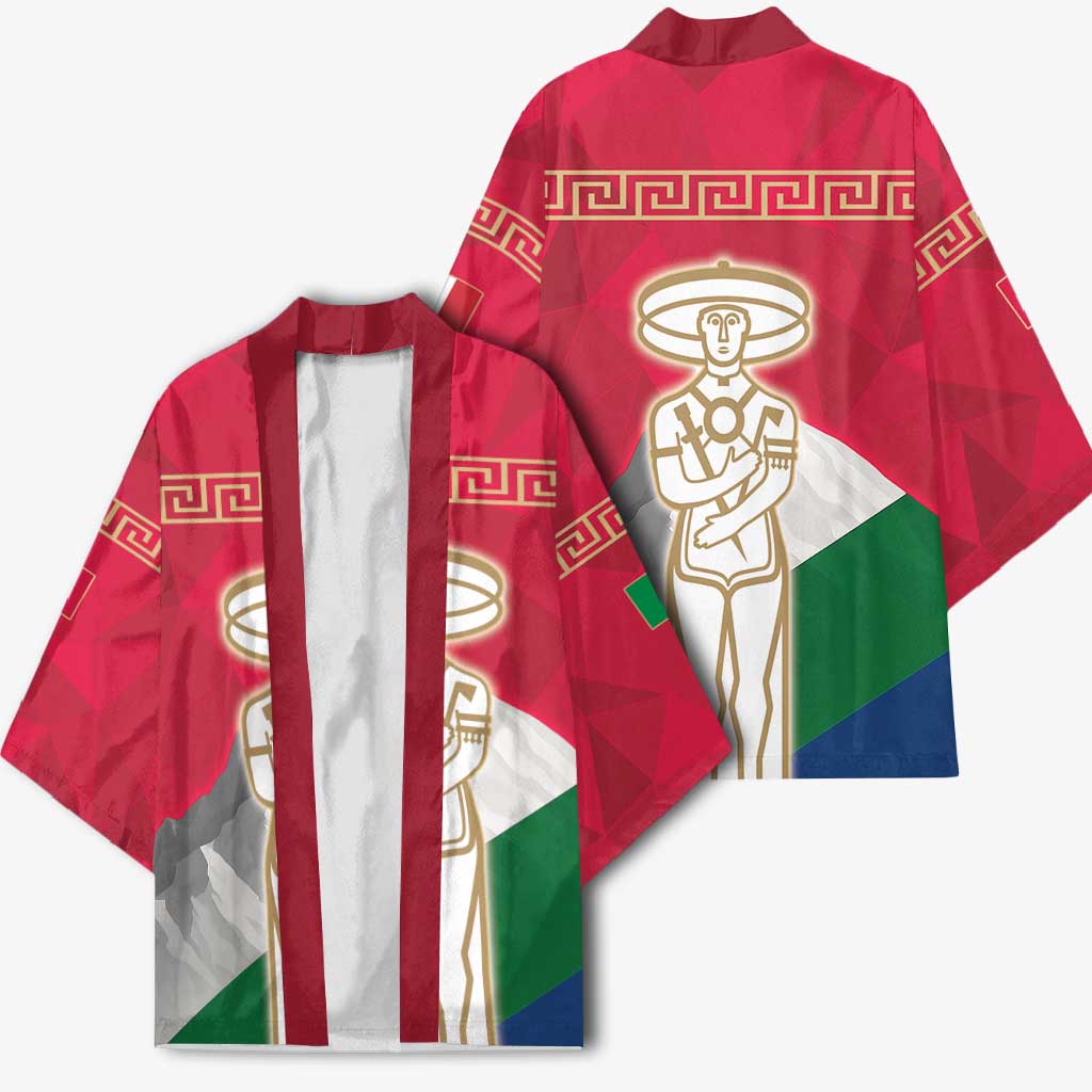 Italy Abruzzo Kimono Emblem With Flag Style - Wonder Print Shop