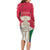Italy Abruzzo Long Sleeve Bodycon Dress Emblem With Flag Style LT19