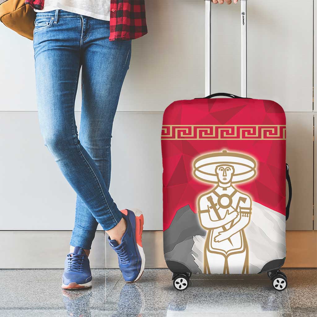 Italy Abruzzo Luggage Cover Emblem With Flag Style - Wonder Print Shop