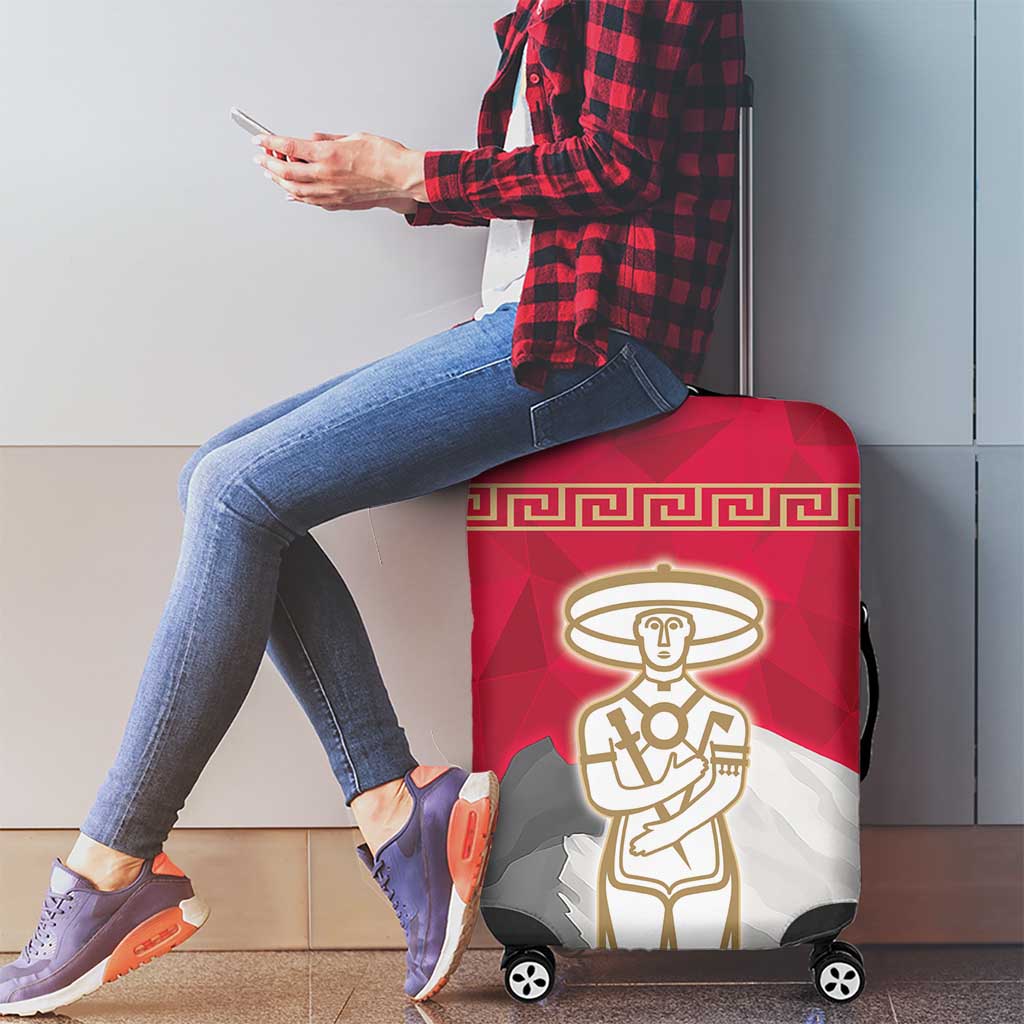 Italy Abruzzo Luggage Cover Emblem With Flag Style - Wonder Print Shop