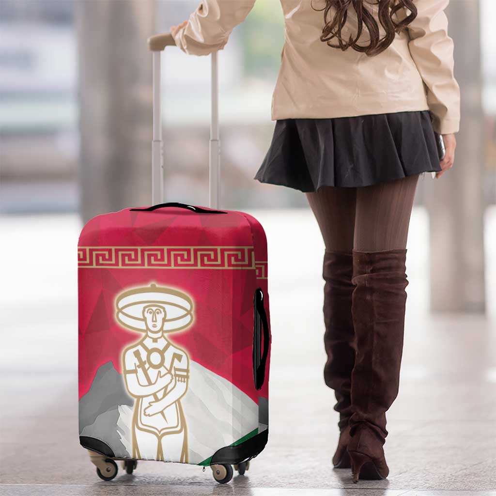 Italy Abruzzo Luggage Cover Emblem With Flag Style - Wonder Print Shop