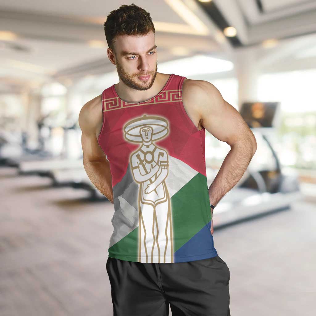 Italy Abruzzo Men Tank Top Emblem With Flag Style LT19