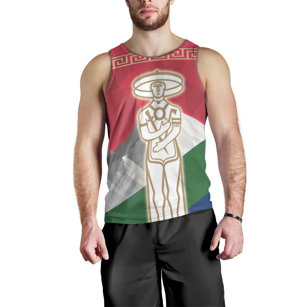 Italy Abruzzo Men Tank Top Emblem With Flag Style LT19