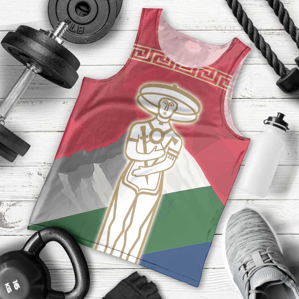 Italy Abruzzo Men Tank Top Emblem With Flag Style LT19