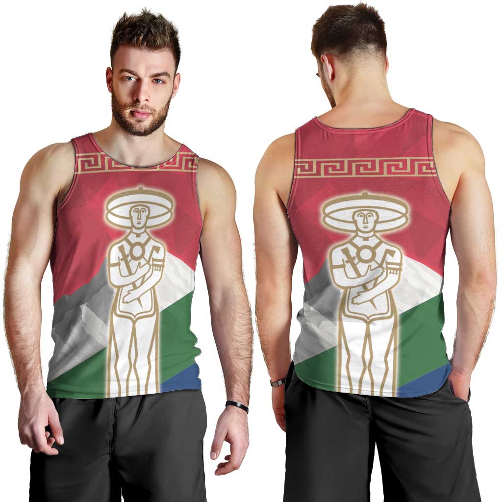Italy Abruzzo Men Tank Top Emblem With Flag Style LT19