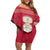 Italy Abruzzo Off Shoulder Short Dress Emblem With Flag Style LT19