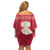Italy Abruzzo Off Shoulder Short Dress Emblem With Flag Style LT19