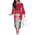 Italy Abruzzo Off The Shoulder Long Sleeve Dress Emblem With Flag Style LT19