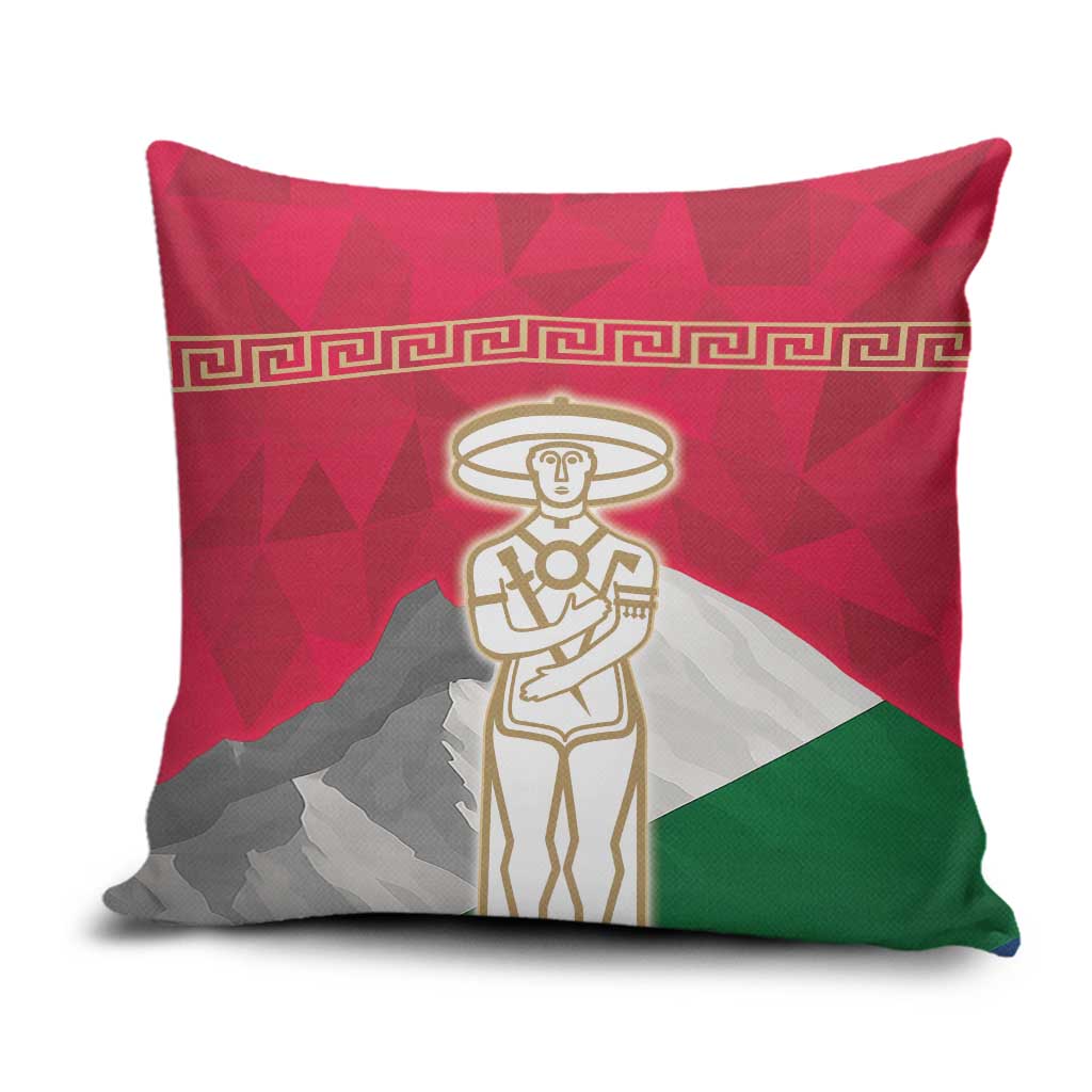 Italy Abruzzo Pillow Cover Emblem With Flag Style - Wonder Print Shop