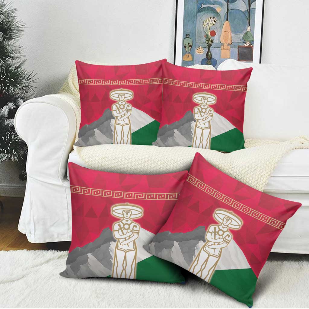 Italy Abruzzo Pillow Cover Emblem With Flag Style - Wonder Print Shop