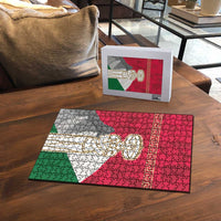 Italy Abruzzo Puzzle Emblem With Flag Style - Wonder Print Shop