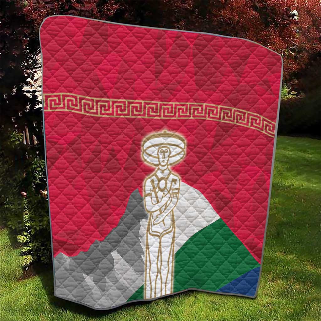 Italy Abruzzo Quilt Emblem With Flag Style - Wonder Print Shop