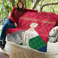 Italy Abruzzo Quilt Emblem With Flag Style - Wonder Print Shop