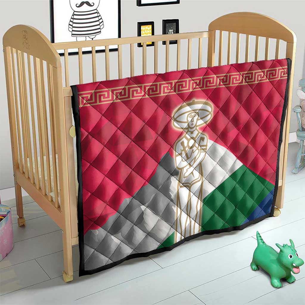 Italy Abruzzo Quilt Emblem With Flag Style - Wonder Print Shop