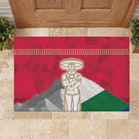 Italy Abruzzo Rubber Doormat Emblem With Flag Style - Wonder Print Shop