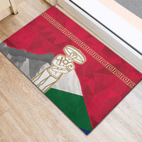 Italy Abruzzo Rubber Doormat Emblem With Flag Style - Wonder Print Shop