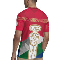Italy Abruzzo Rugby Jersey Emblem With Flag Style LT19