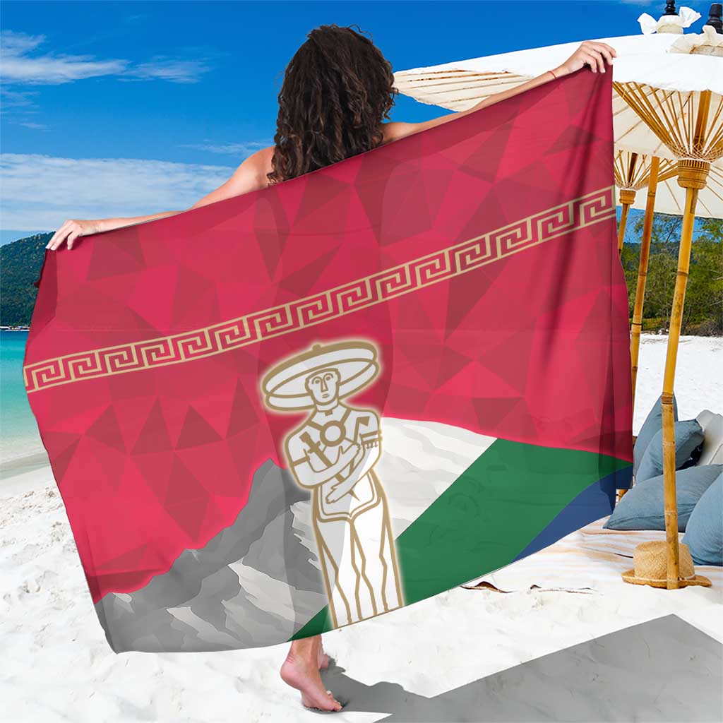 Italy Abruzzo Sarong Emblem With Flag Style - Wonder Print Shop