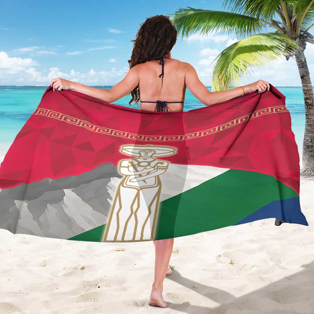 Italy Abruzzo Sarong Emblem With Flag Style - Wonder Print Shop