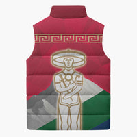 Italy Abruzzo Sleeveless Puffer Jacket Emblem With Flag Style - Wonder Print Shop