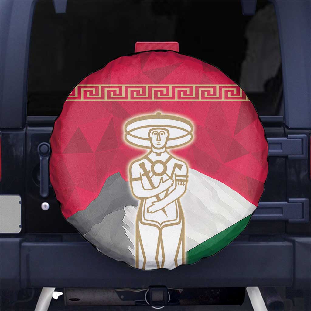 Italy Abruzzo Spare Tire Cover Emblem With Flag Style - Wonder Print Shop