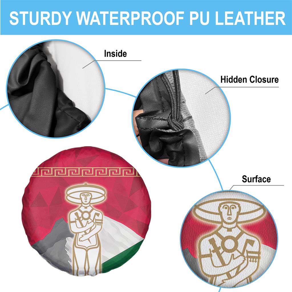 Italy Abruzzo Spare Tire Cover Emblem With Flag Style - Wonder Print Shop