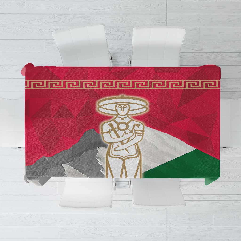 Italy Abruzzo Tablecloth Emblem With Flag Style - Wonder Print Shop