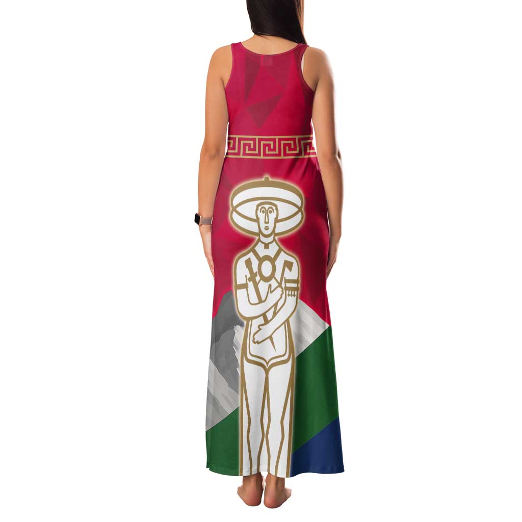 Italy Abruzzo Tank Maxi Dress Emblem With Flag Style LT19