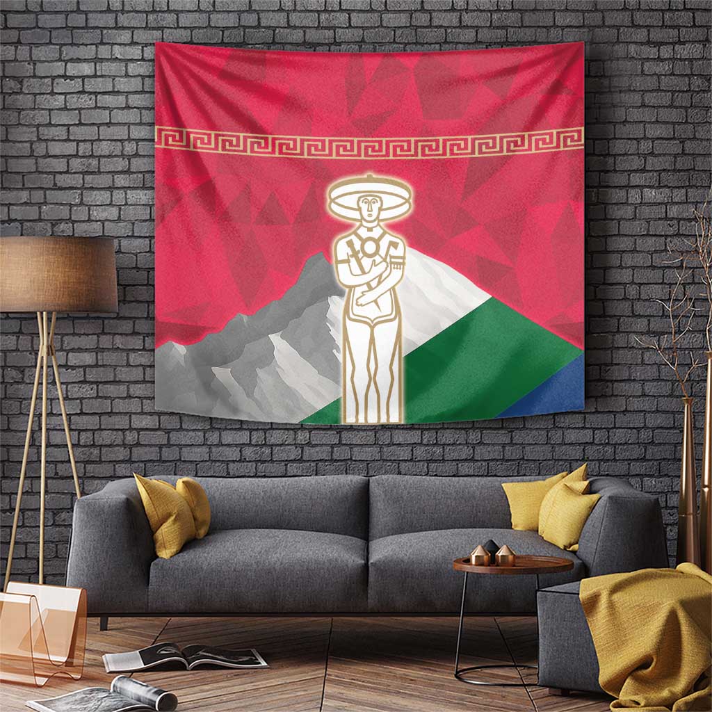 Italy Abruzzo Tapestry Emblem With Flag Style - Wonder Print Shop