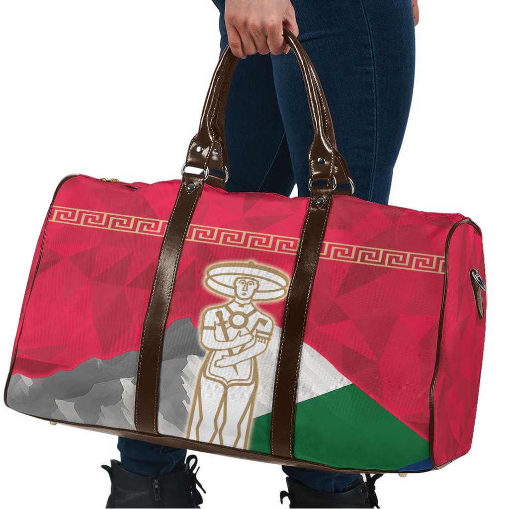 Italy Abruzzo Travel Bag Emblem With Flag Style - Wonder Print Shop
