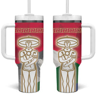 Italy Abruzzo Tumbler With Handle Emblem With Flag Style - Wonder Print Shop