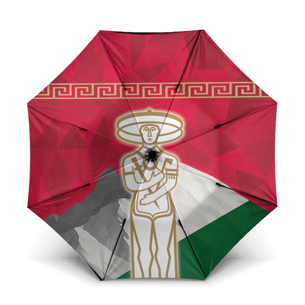 Italy Abruzzo Umbrella Emblem With Flag Style - Wonder Print Shop