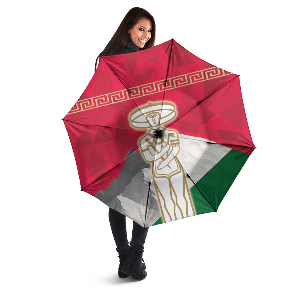 Italy Abruzzo Umbrella Emblem With Flag Style - Wonder Print Shop
