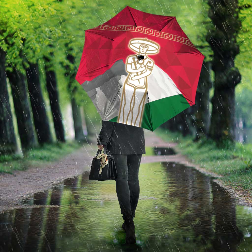 Italy Abruzzo Umbrella Emblem With Flag Style - Wonder Print Shop