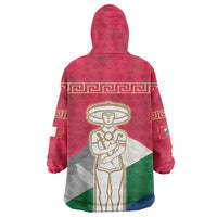 Italy Abruzzo Wearable Blanket Hoodie Emblem With Flag Style LT19