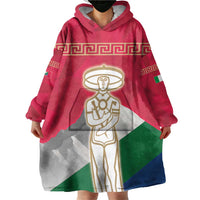 Italy Abruzzo Wearable Blanket Hoodie Emblem With Flag Style LT19