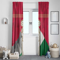 Italy Abruzzo Window Curtain Emblem With Flag Style - Wonder Print Shop