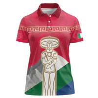 Italy Abruzzo Women Polo Shirt Emblem With Flag Style LT19