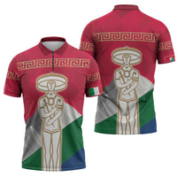 Italy Abruzzo Zipper Polo Shirt Emblem With Flag Style - Wonder Print Shop