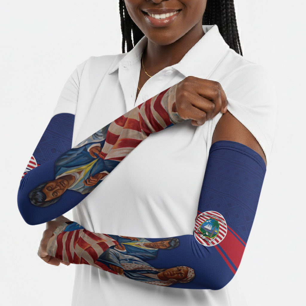 Liberia Flag Day Arm Sleeves Lone Star Heritage Pride
