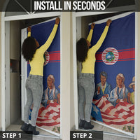 Liberia Flag Day Door Cover Lone Star Heritage Pride