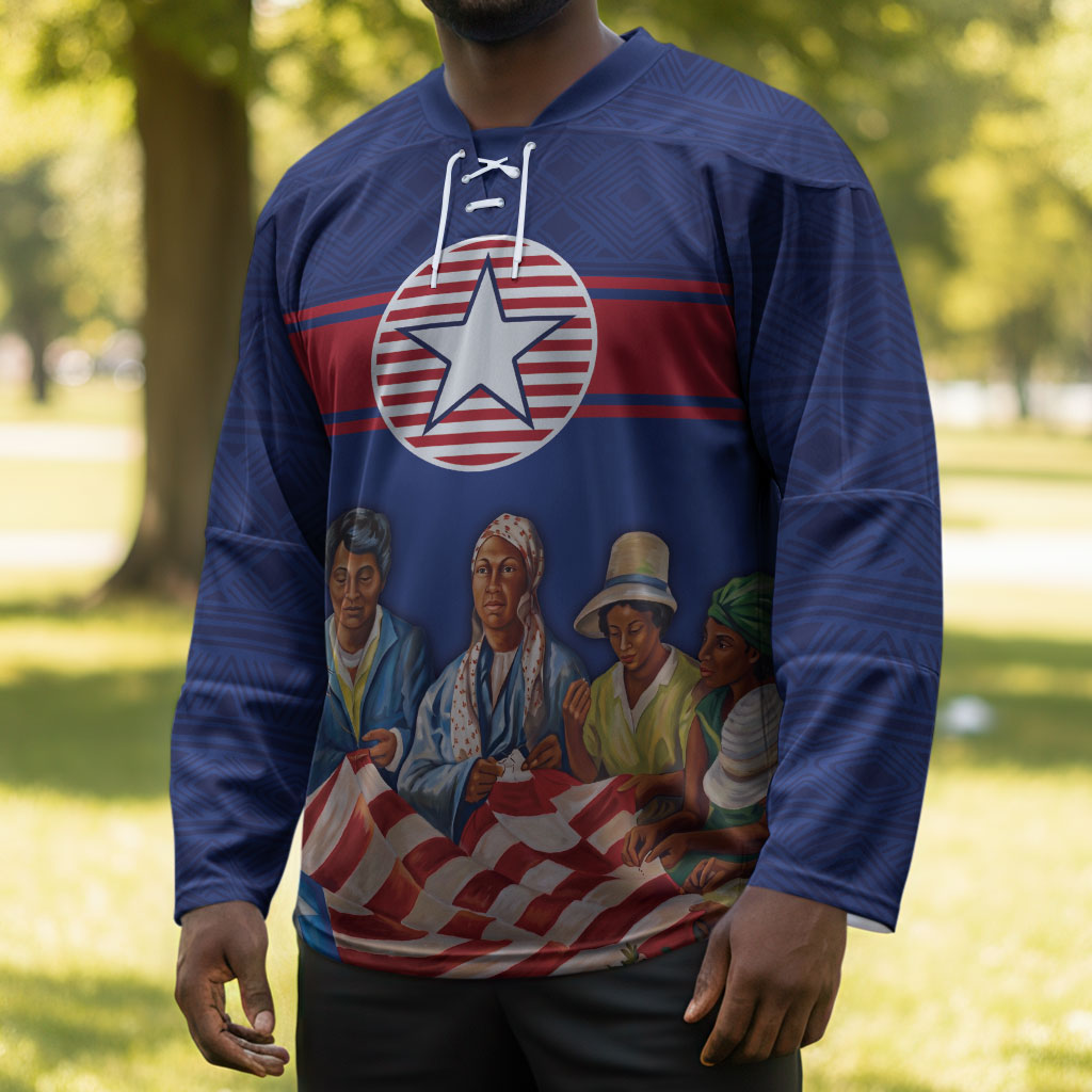 Liberia Flag Day Hockey Jersey Lone Star Heritage Pride