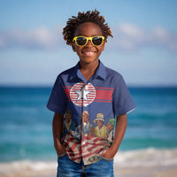 Liberia Flag Day Kid Hawaiian Shirt Lone Star Heritage Pride