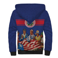 Liberia Flag Day Sherpa Hoodie Lone Star Heritage Pride