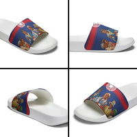 Liberia Flag Day Slide Sandals Lone Star Heritage Pride
