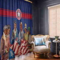 Liberia Flag Day Window Curtain Lone Star Heritage Pride